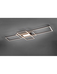 [TRIO620010442] Plafoniera Irvine 3 Rettangoli Led 60w Antracite L105 cm Dimmerabile Trio Lighting