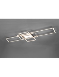 [TRIO620010407] Plafoniera Irvine 3 Rettangoli Led 60w Nichel L105 cm Dimmerabile Trio Lighting