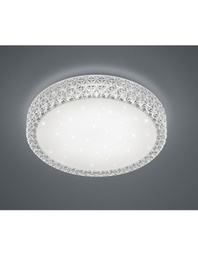 [TRIOR62423100] Plafoniera Led Multifunzioni Pegasus Bianco Effetto Cristalli Ø60 cm Trio Lighting