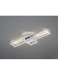 [TRIO652610307] Plafoniera Led Thiago 3 Rettangoli L104 cm Nichel Trio Lighting