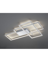 [TRIO652690307] Plafoniera Led Thiago 3 Rettangoli L114 cm Nichel Trio Lighting