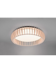 [TRIOR62171930] Plafoniera Legno Naturale Led 38w Dimmer Monte Trio Lighting