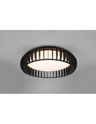 [TRIOR62171932] Plafoniera Legno Nero Led 38w Dimmer Monte Trio Lighting