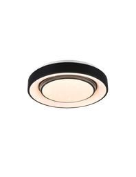 [TRIOR65041032] Plafoniera Moderna Led Dimmer RGB Mona Nero Ø38 cm Trio Lighting
