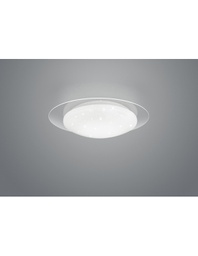 [TRIOR62063500] Plafoniera Moderna Led Dimmerabile Effetto Stelle Glitterate Frodo Bianco Ø35 cm Trio Lighting