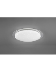 [TRIOR62094800] Plafoniera Moderna Led RGB Dimmerabile Bilbo Ø48 cm Bianco Trio Lighting