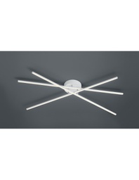 [TRIO671610331] Plafoniera Moderna Tiriac 3 Bacchette Led Bianco L100 cm Trio Lighting