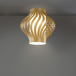 [H39P/NGLD] Plafoniera New Gold Cm. 40 x 39h