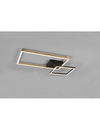 [TRIOR62642108] Plafoniera Ottone Squadrata Orientabile Led Dimmer Padella Trio Lighting