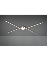[TRIO674410307] Plafoniera Oxford Bacchette Led X Nichel Opaco Trio Lighting