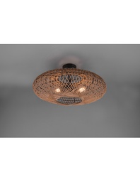 [TRIO612300236] Plafoniera Paralume Fibre Naturali Hedda Trio Lighting