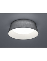 [TRIOR62871211] Plafoniera Paralume Tessuto Grigio Ponts Led Ø34 cm Trio Lighting