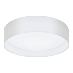 [20036104] Plafoniera Pasteri Led Paralume Lino Bianco Ø32 Cm Eglo