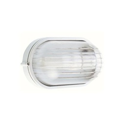 [SOV700/02] Plafoniera Piccola E27  linea industriale ovale  bianco