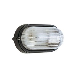 [SOV700/06] Plafoniera Piccola E27  linea industriale ovale  nero