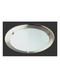 [TRIO6101011-07] Plafoniera Primo 1xE27 60w Nichel Vetro Opale Ø30 cm Trio Lighting