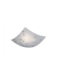 [TRIO600400100] Plafoniera Quadrata Colina Vetro Bianco 30x30 cm Trio Lighting