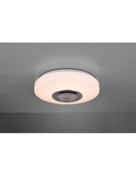 [TRIOR69021101] Plafoniera Rotonda Moderna Led RGB Bluetooth Maia Ø33 cm Bianco Trio Lighting