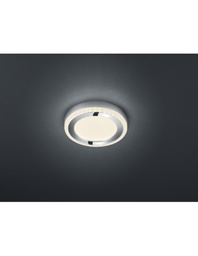 [TRIOR62621106] Plafoniera Rotonda Slide Doppio Led Rgbw Dimmerabile Bianco Ø25 cm Trio Lighting