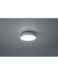 [TRIO621911211] Plafoniera Soffitto Led Paralume Tessuto Grigio Lugano Ø30 cm Trio Lighting
