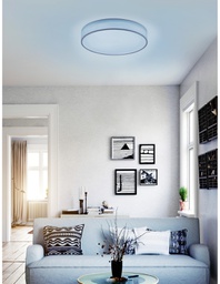 [TRIO651915501] Plafoniera Soffitto Moderna Wiz Led RGB Dimmer Diamo Ø75 cm Trio Lighting