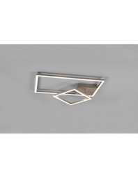 [20009117] Plafoniera Squadrata Inclinabile Padella Nichel Led Dimmer 4000k Trio Lighting