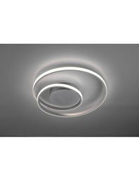 [TRIOR62911187] Plafoniera Zibal Alluminio Spirale Led 22w Dimmerabile Ø39 cm Trio Lighting