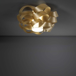 [CLO/P/75/NGLD] Plafoniera due luci CLOUD Oro diametro 75x h36 cm