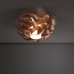 [CLO/P/75/COP] Plafoniera due luci CLOUD Rame diametro 75x h36 cm