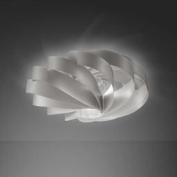 [FLAT/P/100/SVR] Plafoniera flat  5 luci Silver cm  100Øx50h
