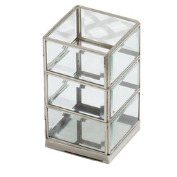 [V7007310000] Portacandele silver cm 10x10h17