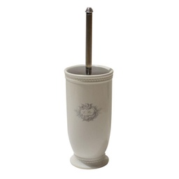 [V6214710000] Portascopino ceramica le bain bianco tondo cmø11