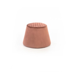 [CO/079/RA] Pouf velluto metallo rosa antico cm 46,5 x 46,5 x h 33