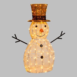 [20038421] Pupazzo di Neve led 3D H70cm 160 LED Serie