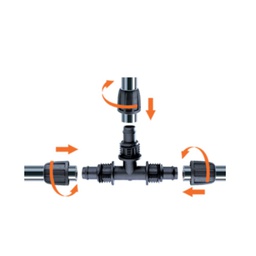 [CLAB99029] Raccordo a tre vie per tubo 1-2&quot;