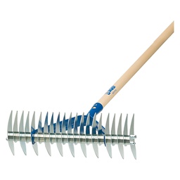 [DFL6102270] Rastrello Aeratore Doppio Agef - Acciaio Denti 11-21 Cm 39 O.Mm 26