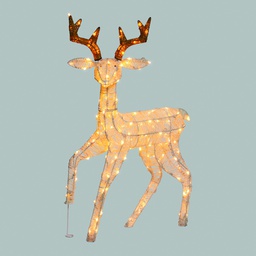 [20100237] Renna 3D H85cm 160 LED Serie LHC Luci di Natale
