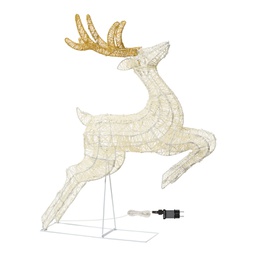 [20100235] Renna 3D H95cm Galoppante GL 200 LED Serie LHC Luci di Natale