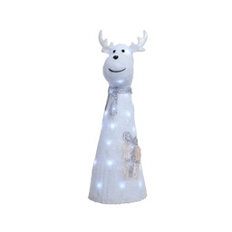 [19625820] Renna in acrilico con LED 28x31x75