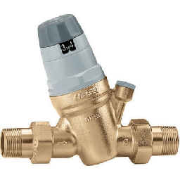[DFLEX-323-5350B-40] Riduttore di pressione con attacco manometro 1/2&quot;