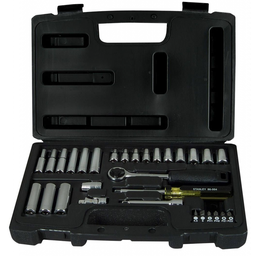 [3253561946516] STANLEY Set chiavi a bussola cric + cricchetto bussole 1-4 - 1-94-651