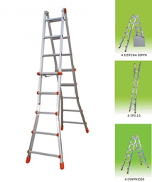 [CAP1827] Scala Alluminio Multiuso Gr. 5+5 Mt. 5,20