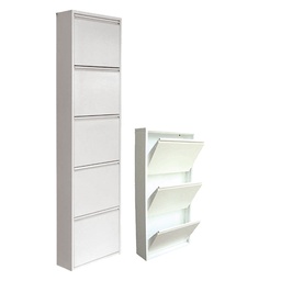 [DFL804984] Scarpiera 'Ribaltabile' 5 Ante - Cm 50 X 15 X 169