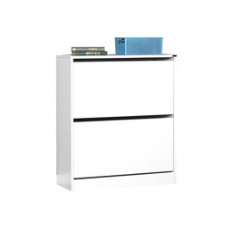 [FZ84862] Scarpiera 2 ante a ribalta bianco lucido 73x26xh.84 cm(SHC520BY1)