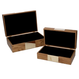 [V5035440000] Scatola legno 1-2 marrone rettangolare cm31x20h10