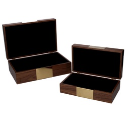 [V5035450000] Scatola legno 1-2 marrone rettangolare cm31x20h10