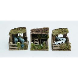 [042175] Scena stalla per presepe mod. assortiti pz 1