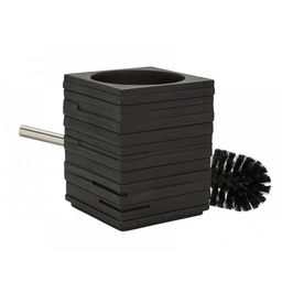[1920785] Scopino wc nero a forma di quadrotto