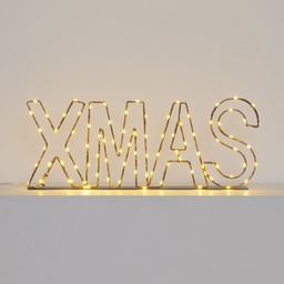 [20038419] Scritta led XMAS Copper  MicroLED 38cm bianco caldo