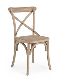 [B0743221] Sedia Cross Grigio Naturale  